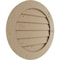 Ekena Millwork Timberthane Knotty Pine Round Faux Wood Non-Functional Gable Vent, Primed Tan, 33"W x 33"H GVURRO33DKPPR - alternate 3